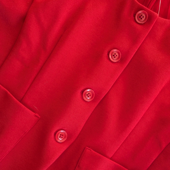 Anthropologie Maeve Scoop Neck Cut Away Blazer Size Medium - Picture 7 of 12